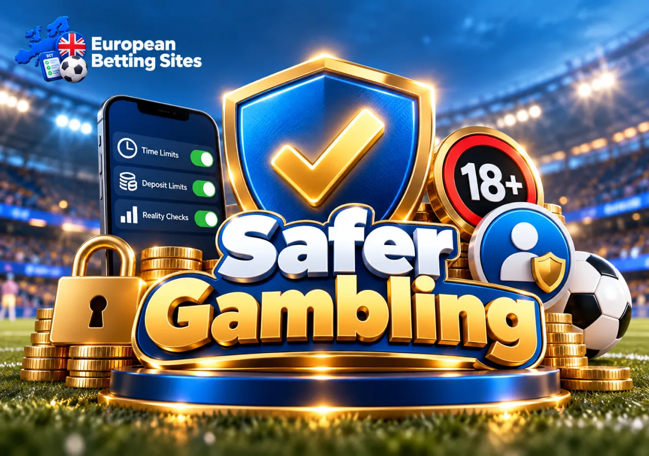 Responsible gambling tools include deposit limits, time reminders and self-exclusion options.